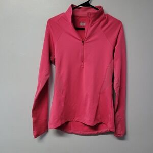 Under Armour ColdGear‎ Semi-Fitted Hot Pink Quarter Zip Pullover MD Medium